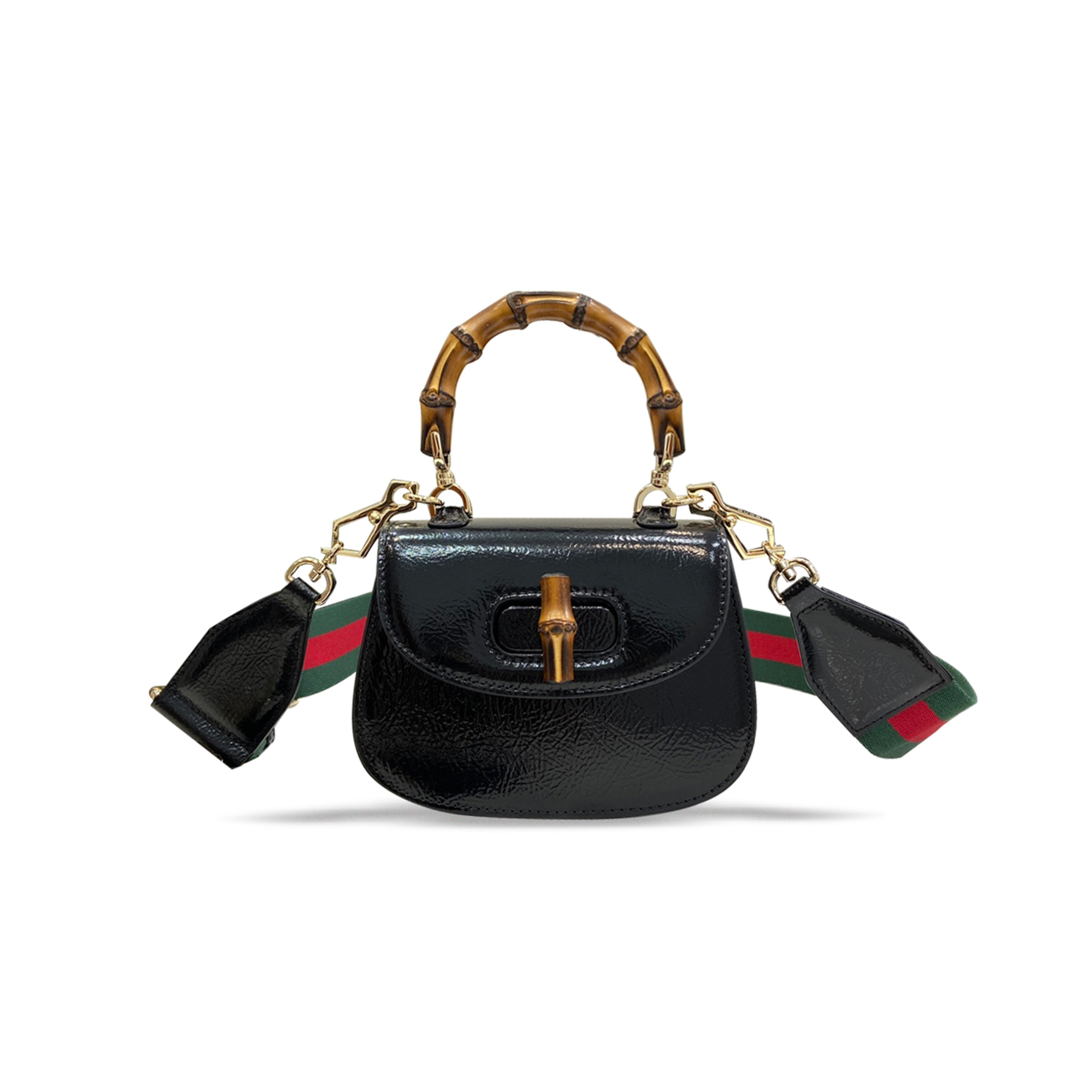 G*u*i bamboo 1947 mini python bag 786482 (17*12*7.5cm)